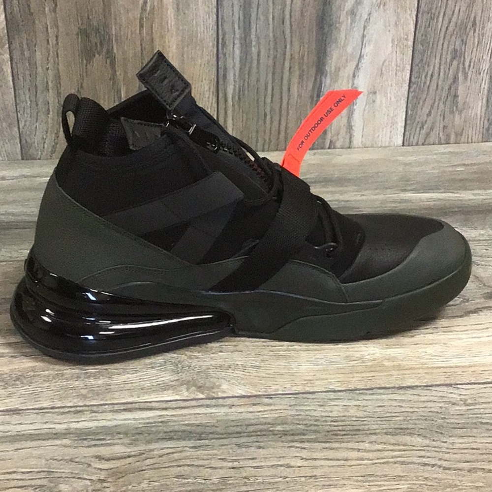 NEW 2018 Nike AIR Force 270 Utility Sequoia Black - Picture 5 of 6